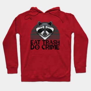 Eat Trash, Do Crime - Raccoon Design Hoodie